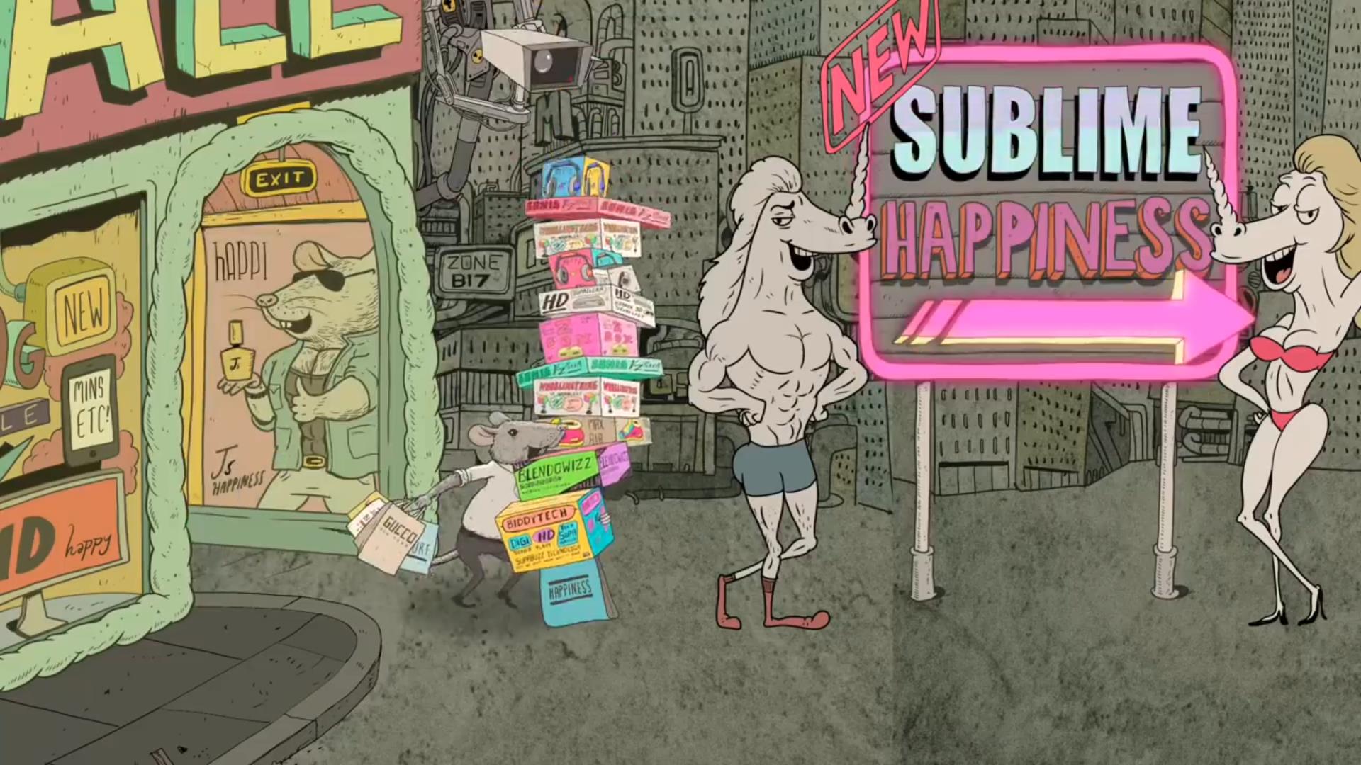 《幸福Happiness》英国鬼才动画师Steve Cutts,黑色讽刺短片