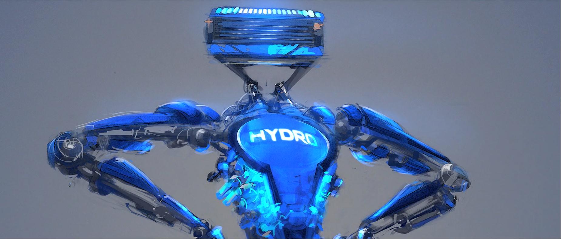 Behind the Scenes Schick Hydro Robot