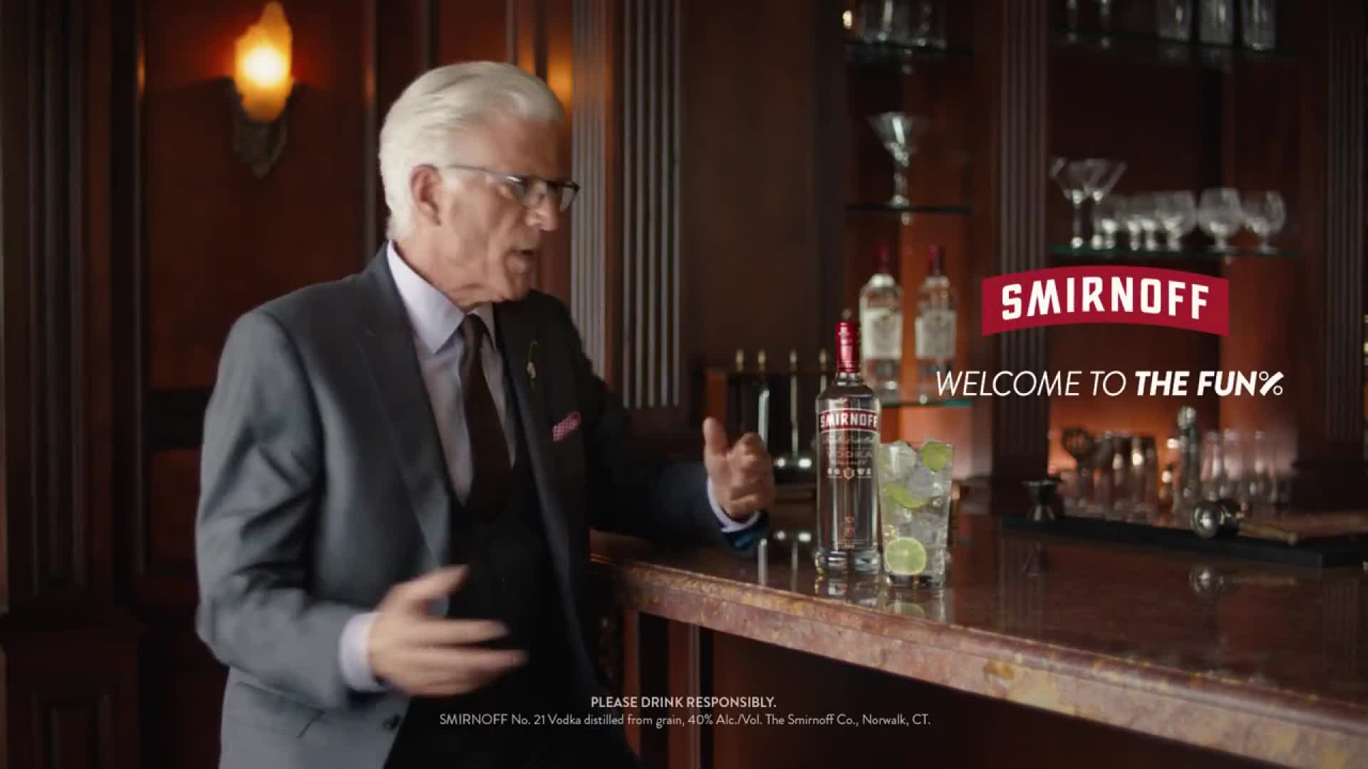 Smirnoff斯米诺伏特加 《Ted Danson learns how long 6 seconds is》